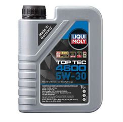 LIQUI MOLY 5W-30 TOP TEC 4600 1L 2315 Για χρήση σε βενζινοκίνητα και πετρελαιοκίνητα οχήματα με και χωρίς φίλτρο σωματιδίων πετρελαίου. Σύγχρονο λεπτόρρευστο λάδι κινητήρων για βενζινοκινητήρες και π