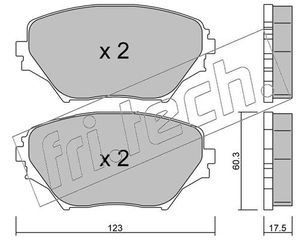 ΣΕΤ ΤΑΚΑΚΙΑ ΕΜΠΡΟΣ TOYOTA RAV 4  4450 0446542070 0446542071 0446542080 0446542110 0446542130 0446544110 04465YZZCN 04465YZZCS