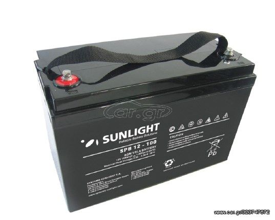 Μπαταρία Sunlight   SPB12-100, 12V 102Ah  βαθειάς εκφόρτισης