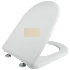Κάλυμμα Λεκάνης WC B.T Βακελιτικό Κρεμ 41,5-47x35,3cm D Shape, Βεργίνα,Φρύνη,Μαγιόρκα, Αρμονία,Essedra, Alfa, Aveiro Elvit 0016-crem