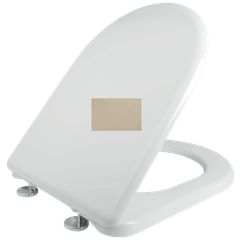 Κάλυμμα Λεκάνης WC B.T Βακελιτικό Μπεζ 41,5-47x35,3cm D Shape, Κατάλληλο για Βεργίνα,Φρύνη,Μαγιόρκα, Αρμονία,Essedra, Alfa, Aveiro Elvit 0016-beige