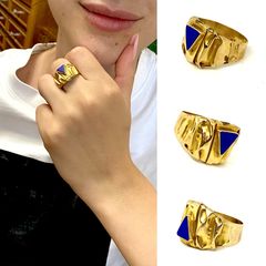 Δαχτυλιδι 18k τσαλακωτό χειροποιητο (No18)