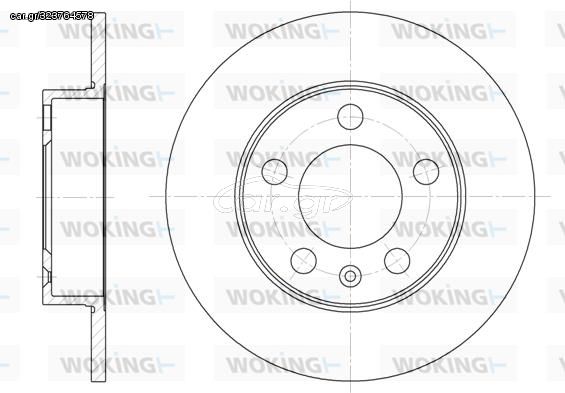 D654700 ΔΙΣΚΟΠΛΑΚΑ (ΟΠ) AUDI A1  D654700 1J0615601 1J0615601C 1J0615601N 1J0615601P 6QD615601 6QD615601A 1J0615601 1J0615601C 1JO615601 1JO615601C 230366 1J0615601 1JO615601 1J0615601 1J0615601C 1JO61