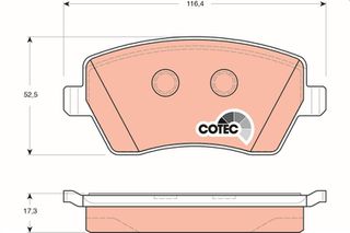 ΣΕΤ ΤΑΚΑΚΙΑ ΕΜΠΡΟΣ GAP  GDB3332 41060AX625 D1060AX60A D1060AX61A D1060AX61F D1060BH40A 410608481R 410604076R 410608481R 7701208422 8671016692 410608481R 7701208422 8671016692