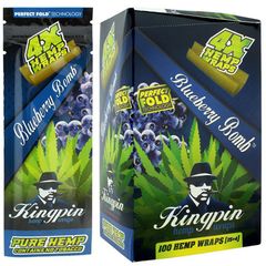 KingPin Hemp Blunts Wraps Πουρόφυλλα - Blueberry Bomb