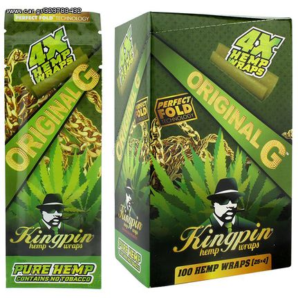 KingPin Hemp Blunts Wraps Πουρόφυλλα - Original