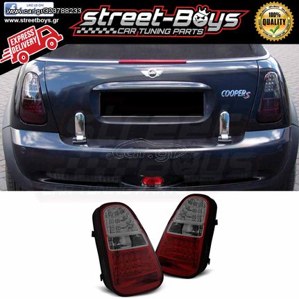 ΦΑΝΑΡΙΑ ΠΙΣΩ [LED SMOKE] MINI COOPER R50/R52/R53 (2004-2006) | Street Boys - Car Tuning Shop | 