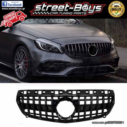 ΜΑΣΚΑ [A45 GT-R TYPE] *BLACK* ΓΡΙΛΙΑ MERCEDES BENZ W176 (2012-08.2015) | Street Boys - Car Tuning Shop | 
