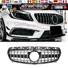 ΜΑΣΚΑ [A45 GT-R Panamericana TYPE] *BLACK&CHROME* ΓΡΙΛΙΑ MERCEDES BENZ W176 (2012-08.2015) | Street Boys - Car Tuning Shop |
