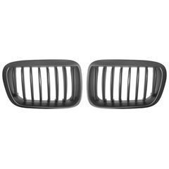 Καρδιές Μάσκας Για Bmw 3 E46 99-01 Sedan/Touring/Compact Μαύρο Ματ Με 8 Γραμμές 2 Τεμάχια