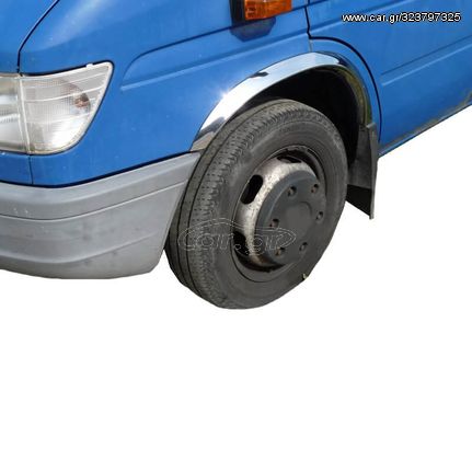 Πλαινά Φτερά Για Mercedes-Benz Sprinter 901/905 95-06 (Χωρίς Λασπωτήρες) Από Ανοξείδωτο Ατσάλι Χρωμίου 4 Τεμάχια