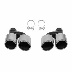 Mπούκες Εξάτμισης Διπλές Για Audi A6 C7 2011+ RD007 2 Τεμάχια