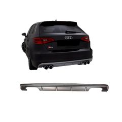 Diffuser Πίσω Προφυλακτήρα Για Audi A3 8V 13-15 Hatchback S3 Look