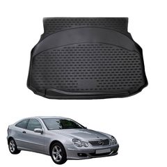 Πατάκι Πορτ-Παγκάζ 3D Σκαφάκι Για Mercedes-Benz CL203 Sportscoupe 01-07 Μαύρο Mixplast