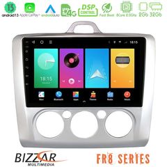 Bizzar FR8 Series Ford Focus Manual AC 8core Android13 2+32GB Navigation Multimedia 9"
