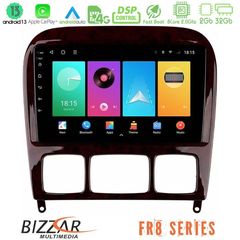 Bizzar FR8 Series Mercedes S Class 1999-2004 (W220) 8core Android13 2+32GB Navigation Multimedia Tablet 9"