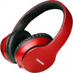 Toshiba Audio Slick Series Bt Over Ear Foldable Headphones Red - (RZE-BT166H-RED)