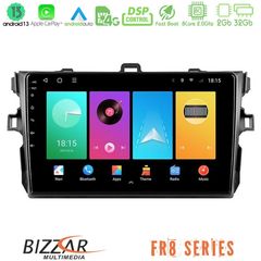 Bizzar FR8 Series Toyota Corolla 2007-2012 8core Android13 2+32GB Navigation Multimedia Tablet 9"