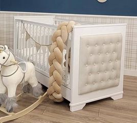 Baby Smile Κούνια Andriana Βελουτέ για Στρώμα 70x140cm