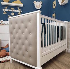 Baby Smile Κούνια Rino Βελουτέ για Στρώμα 70x140cm