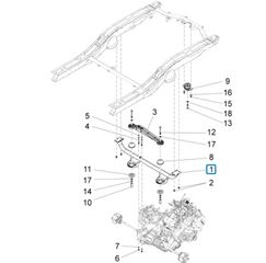 Τραβέρσα Σασσί Piaggio Quargo 2007-2017 ZAPP10000 ZAP4P10000 615654
