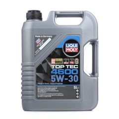 5W-30 TOP TEC 4600 LIQUI MOLY 5L 2316 Για χρήση σε βενζινοκίνητα και πετρελαιοκίνητα οχήματα με και χωρίς φίλτρο σωματιδίων πετρελαίου. Σύγχρονο λεπτόρρευστο λάδι κινητήρων για βενζινοκινητήρες και π