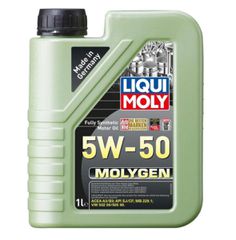 5W-50 MOLYGEN LIQUI MOLY 1L 2542 Ειδικά μελετημένο λεπτόρρευστο λιπαντικό κινητήρων υψηλών επιδόσεων για χρήση όλο το έτος. Ο συνδυασμός συνθετικών βασικών λιπαντικών με υπερσύγχρονη τεχνολογία πρόσθ