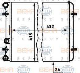 ΨΥΓΕΙΟ 1 4-1 6 ΜΗΧ  -A/C (43x41 5x2 3) (MAHLE BEHR)  για SEAT LEON 99-05