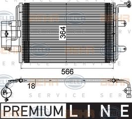 ΨΥΓΕΙΟ A/C ΒΕΝΖ-1,9 TDI (54x36)  για SEAT LEON 99-05