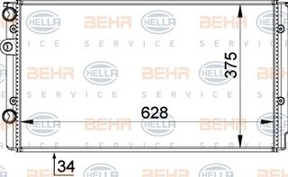 ΨΥΓΕΙΟ ΓΙΑ ΟΛΑ ΜΧ +AC (63x38)(Π ΟΔ) (MAHLE BEHR PREMIUM LINE)  για VW POLO 99-01
