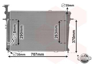 ΨΥΓΕΙΟ 2,7I 24V A/T +/-A/C (64x46 2) (MAHLE BEHR)  για KIA SPORTAGE 04-08