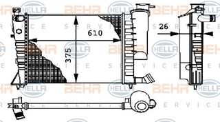 ΨΥΓ 1 4-1 6-1 8&VTS;(61x38)+AC(ΜΕ ΑΣΦ ) (VALEO CLASSIC)  για PEUGEOT 306 99-00