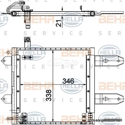 ΨΥΓΕΙΟ A/C ΠΕΤΡΕΛΑΙΟ (33,5x36,5)  για VW POLO CLASSIC 95-02