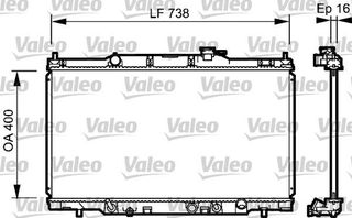 ΨΥΓΕΙΟ 2 0i 16V ΑΥΤ  +/-A/C (40,5x73,6)  για HONDA CR-V 02-07