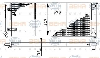 ΨΥΓΕΙΟ 1 5-1 6-1 8 ΒΕΝ/1 6 ΠΕΤ(57x32x34) (MAHLE BEHR)  για VW JETTA 79-83