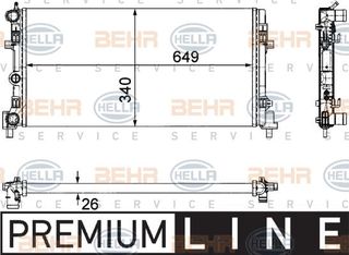 ΨΥΓΕΙΟ 1 2-1 6 12/16V - TDi (65x34) (MAHLE BEHR PREMIUM LINE)  για SEAT IBIZA 08-12