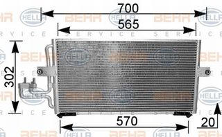 ΨΥΓΕΙΟ A/C 1 5 8V-1 6-1 8 16V (56x30)  για HYUNDAI LANTRA 90-92