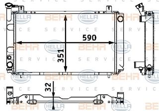 ΨΥΓΕΙΟ 1,4-1,6cc (59x35) T/O  για NISSAN SUNNY (N13) 90-91