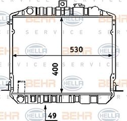 ΨΥΓΕΙΟ 2 4ccDIESEL (40x53)  για TOYOTA HI-ACE (YH 50) 83-85