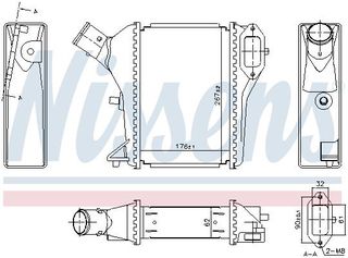 ΨΥΓΕΙΟ INTERCOOLER 1 6 i-DTEC ΠΕΤΡΕΛΑΙΟ (175x255x62)  για HONDA CR-V 13-15