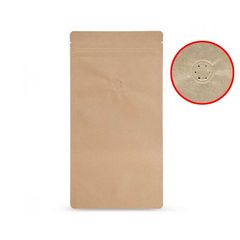 Σακουλάκι Doy Pack Με Βαλβίδα 13x22,5cm - Kraft - Σετ 100τμχ