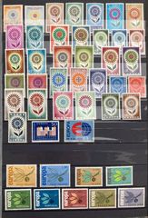 Γραμματοσημα Europa-cept 19 χωρες,36 σειρες λουξ ασφραγιστες 1964-1965