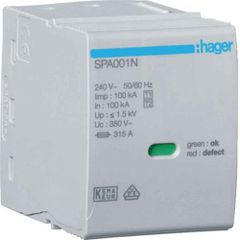 ΦΥΣΙΓΓΙ ΑΠΑΓΩΓΟΥ ΥΠΕΡΤΑΣΗΣ T1+T2 100kA ΟΥΔΕΤΕΡΟΥ ΓΙΑ SPA8xxx