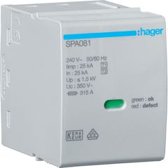 ΦΥΣΙΓΓΙ ΑΠΑΓΩΓΟΥ ΥΠΕΡΤΑΣΗΣ T1+T2 25kA ΦΑΣΗΣ ΓΙΑ SPA8xxx