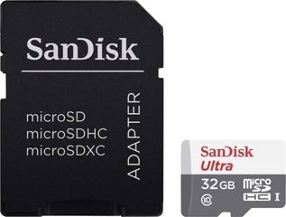 Sandisk Ultra microSDHC 32GB Class 10 A1 With Adapter - (SDSQUNR-032G-GN3MA)