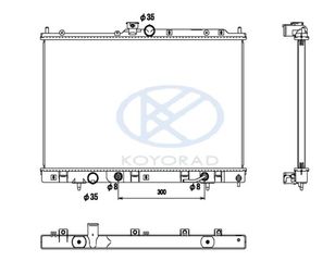 ΨΥΓΕΙΟ ΝΕΡΟΥ ΚΑΙΝΟΥΡΙΟ MITSUBISHI OUTLANDER 2003-2007 (688X425X26) MN156319 AVA MT2185 BEHR HELLA 8MK 376 790-341 DENSO DRM45030 KOYO PL032014 MAHLE CR1881000S NISSENS 628973 VALEO 735202