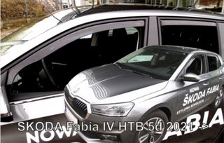 SKODA FABIA HTB 5D 2021+ ΣΕΤ ΑΝΕΜΟΘΡΑΥΣΤΕΣ ΑΥΤΟΚΙΝΗΤΟΥ ΑΠΟ ΕΥΚΑΜΠΤΟ ΦΙΜΕ ΠΛΑΣΤΙΚΟ HEKO - 4 ΤΕΜ.