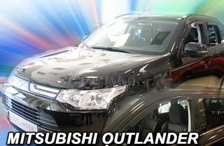 ΑΝΕΜΟΘΡΑΥΣΤΕΣ ΓΙΑ MITSUBISHI OUTLANDER 5D 2012+  ΣΕΤ ΑΥΤΟΚΙΝΗΤΟΥ ΑΠΟ ΕΥΚΑΜΠΤΟ ΦΙΜΕ ΠΛΑΣΤΙΚΟ HEKO - 4 ΤΕΜ.