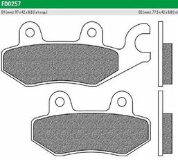 ΤΑΚΑΚΙΑ NEWFREN FD0257EL FA197 HONDA SUPRA - KAWASAKI KAZE-R