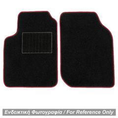 ΠΑΤΑΚΙΑ ΜΟΚΕΤΑ ΓΙΑ MERCEDES SMART 453 2014+ ΜΑΥΡΟ ΜΕ ΚΟΚΚΙΝΟ ΡΕΛΙ RACE AXION - 2 ΤΕΜ.